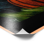 HALLOWEEN SCHWARZE KATZE mit PIMPKINS 4" X 6" DRUC Fotodruck (Ecke)