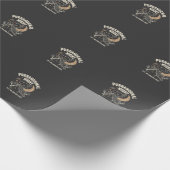 Halloween-Schwarze-Katze-Mond (2) Geschenkpapier (Ecke)