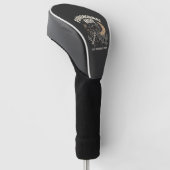 Halloween-Schwarze-Katze-Mond (2) Golf Headcover (angewinkelt)
