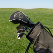 Halloween-Schwarze-Katze-Mond (2) Golf Headcover (In SItu)