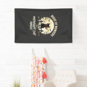 Halloween-Schwarze Katze Mondlicht Banner (Insitu)
