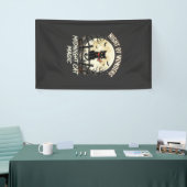 Halloween-Schwarze Katze Mondlicht Banner (Messeveranstaltung)