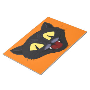 Halloween-Schwarze Katze Notizblock