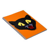 Halloween-Schwarze Katze Notizblock (Rechte Seite)