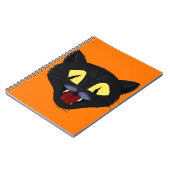 Halloween-Schwarze Katze Notizblock (Linke Seite)