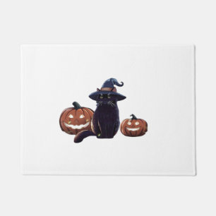 Halloween schwarze Katze Oversized T-Shirt Fußmatte