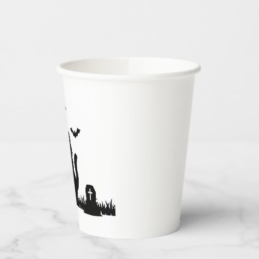 Halloween Schwarze Katze Pappbecher (Links)