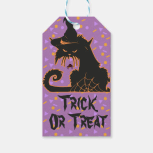 Halloween-Schwarze-Katze-Party-Konfetti    Geschenkanhänger