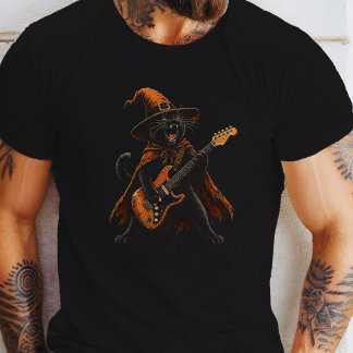 Halloween-schwarze-Katze T-Shirt