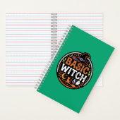 Halloween: schwarze Katze und Geist – Basic Witch. Notizblock (Innen)