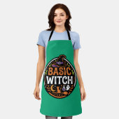 Halloween: schwarze Katze und Geist – Basic Witch. Schürze (Getragen)