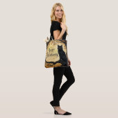 Halloween schwarze Katze Vollmond Baum Tasche (Am Model)