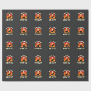 Halloween-Schwarze-Katzen-Friedhof-Horror-Grafik Geschenkpapier