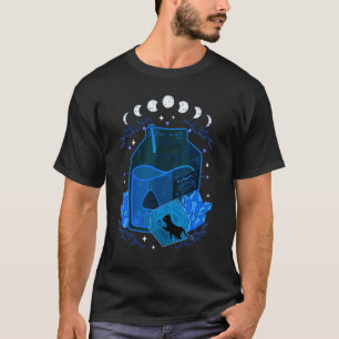 Halloween Schwarze Katzen Saft Halloween Hexerei F T-Shirt