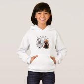 Halloween-Schwarze Katzen – Süßes und Gruseliges D Hoodie (Vorne ganz)