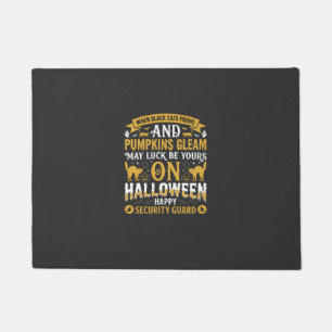 Halloween-Schwarze Katzen und Kürbisse Sicherheits Fußmatte