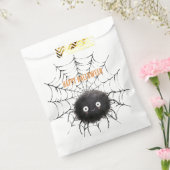 Halloween schwarze Spinne im Netz Geschenktütchen (Versiegelt)