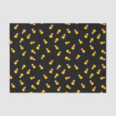 Halloween schwarzer Hintergrund mit Zuckermais Seidenpapier (Vorderseite)