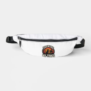 Halloween-Schwarzes-Katzen-Shirt-Wachsende-Zähne_1 Bauchtasche