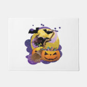 Halloween-Schwarzkatze Fußmatte (Vorderseite)