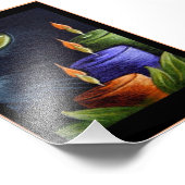 HALLOWEEN SCHWARZKATZE mit KANDLES 4" X 6" DRUCKEN Fotodruck (Ecke)