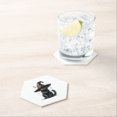 HALLOWEEN SCHWARZKATZE-UNTERSETZER UNTERSETZER (Vor Ort)