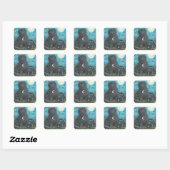 HALLOWEEN SCHWARZKATZEN STICKER (Blatt)