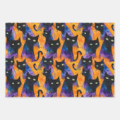 Halloween-Schwarzkatzensaison Geschenkpapier Set (Vorderseite)