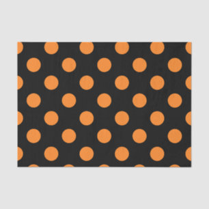 Halloween-Schwarzpolka-Punkt Seidenpapier