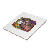 Halloween-Schweine Fliese (Seite)