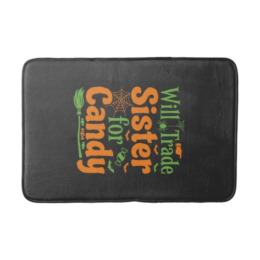Halloween-Schwester-Candy-Handelsdesign_1 Badematte (Vorderseite)