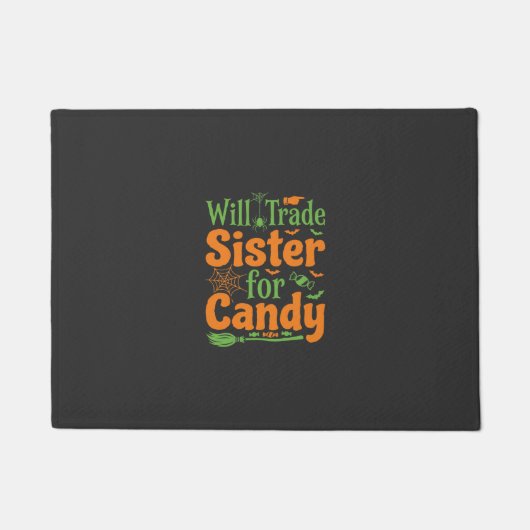Halloween-Schwester-Candy-Handelsdesign_1 Fußmatte (Vorderseite)