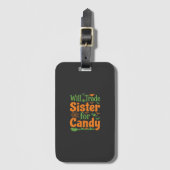 Halloween-Schwester-Candy-Handelsdesign_1 Gepäckanhänger (Vorderseite Vertikal)