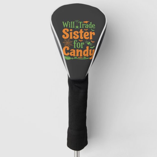 Halloween-Schwester-Candy-Handelsdesign_1 Golf Headcover (Vorderseite)