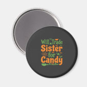 Halloween-Schwester-Candy-Handelsdesign_1 Magnet (Vorderseite/Rückseite)