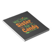 Halloween-Schwester-Candy-Handelsdesign_1 Notizblock (angewinkelt)