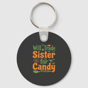 Halloween-Schwester-Candy-Handelsdesign_1 Schlüsselanhänger