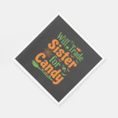 Halloween-Schwester-Candy-Handelsdesign_1 Serviette (Ecke)