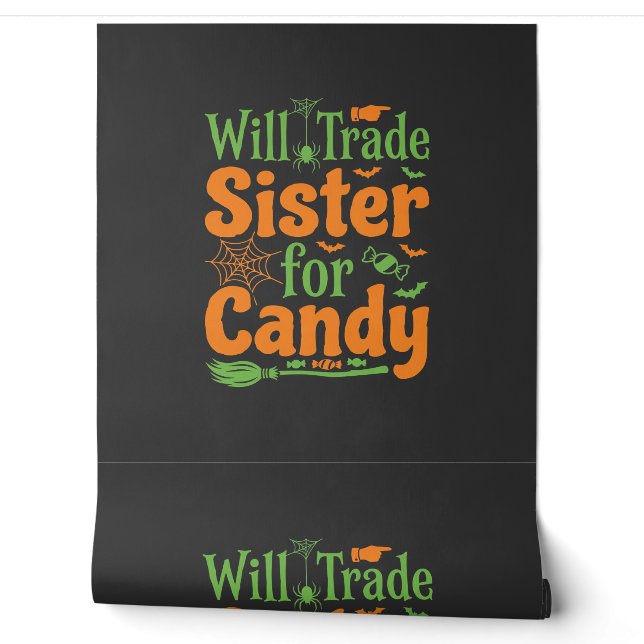 Halloween-Schwester-Candy-Handelsdesign_1 Tapete (Abrollen)