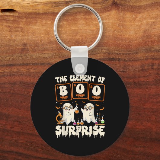 Halloween Science Ghost Teacher The Element Of Sur Schlüsselanhänger (Vorderseite)