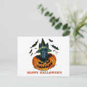 Halloween Scottie Postkarte (Stehend Vorderseite)