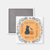 Halloween Scottish Terrier Magnet (Vorderseite/Rückseite)