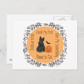 Halloween Scottish Terrier Postkarte (Vorne/Hinten)