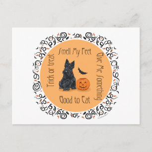 Halloween Scottish Terrier Postkarte