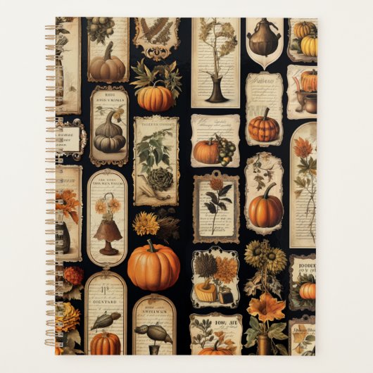 Halloween Scrapper Tags Fall Planer (Vorderseite)