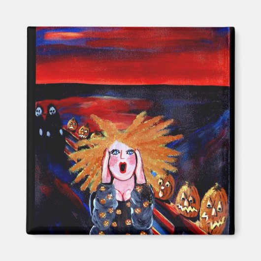 Halloween Scream Diva Magnet (Vorne)