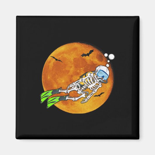 Halloween Scuba Diver Magnet (Vorne)