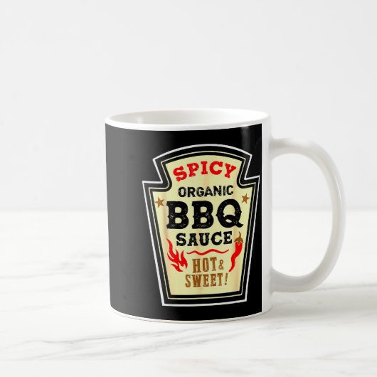 Halloween Scy Bbq Sauce Funny Food Costume Men Wom Kaffeetasse (Rechts)