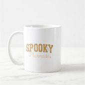Halloween Sder Varsity Orange Lett Kaffeetasse (Links)