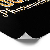 Halloween Sder Varsity Orange Lett Poster (Ecke)